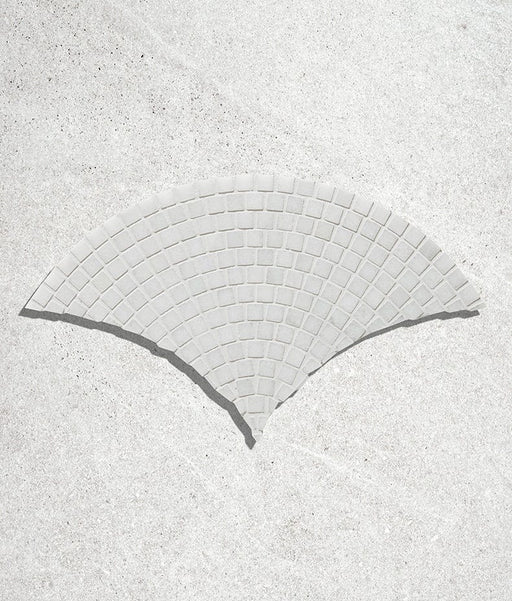 Long Island Marble Honed Fan Mosaic - Swatch Sample - Delivered separately by Ca Pietra-sample-sample-Tile.co.uk