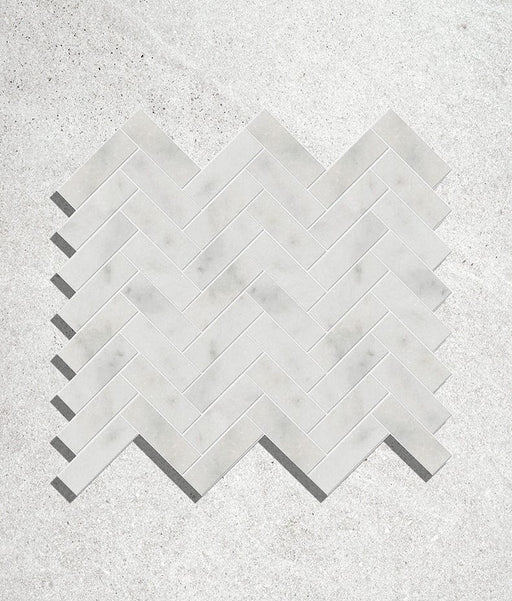 Long Island Marble Herringbone Mosaic - Swatch Sample - Delivered separately by Ca Pietra-sample-sample-Tile.co.uk