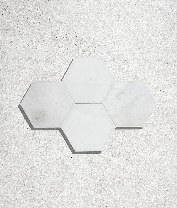 Long Island Marble Honed Large Hexagon - Swatch Sample - Delivered separately by Ca Pietra-sample-sample-Tile.co.uk