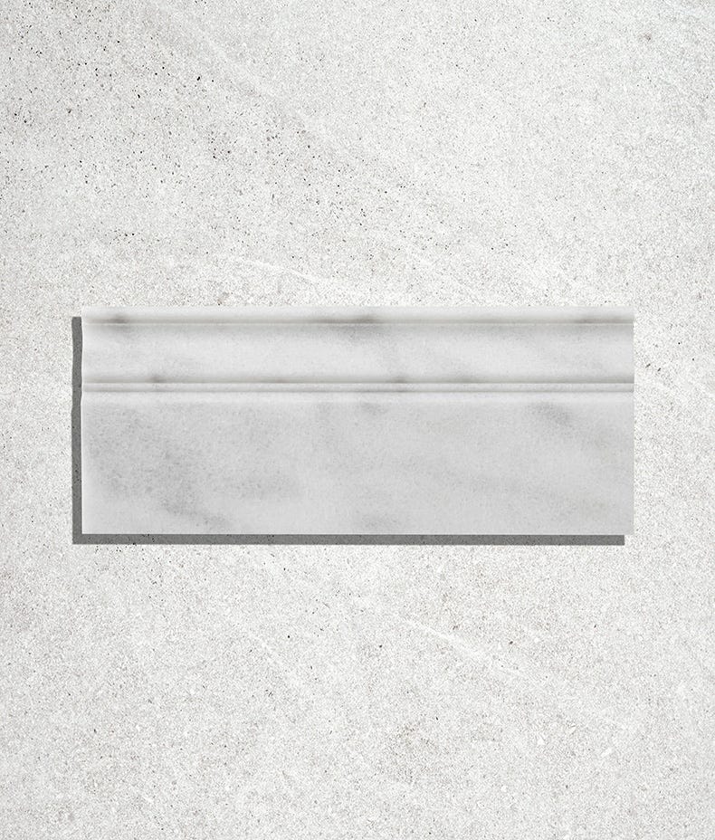 Image of Long Island Marble Honed Skirting - Sample B-sample-sample-Tile.co.uk
