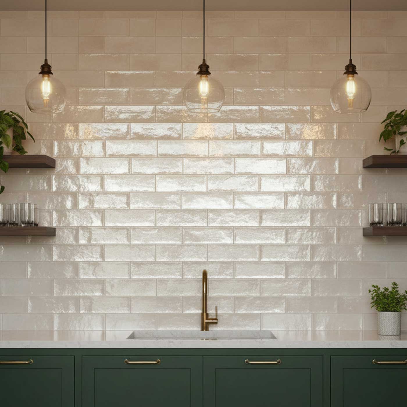 Image of Luna White Brick tile 10x30cm-Brick style tiles-Mainzu Ceramica-Tile.co.uk