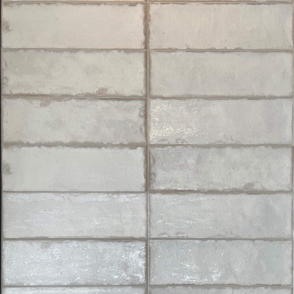 Image of Luna White Brick tile 10x30cm-Brick style tiles-Mainzu Ceramica-Tile.co.uk
