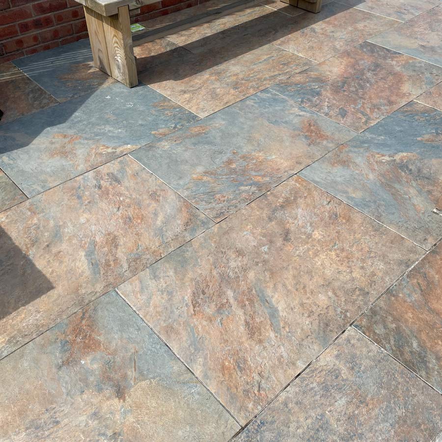 Rustic Floor Tile Farley Limestone Seasoned Finish Hyperion Tiles