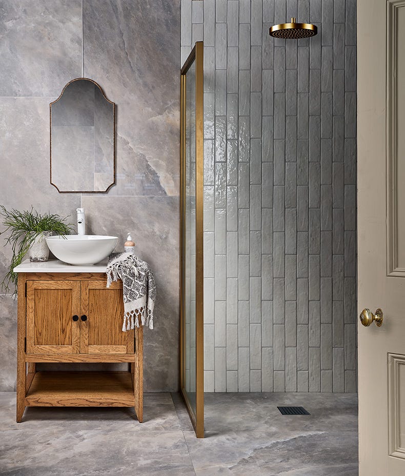 Image of Marlborough Porcelain Parquet Cotton White Gloss - 7 x 28cm-Porcelain Tile-Ca Pietra-Tile.co.uk
