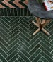 Image of Marlborough Porcelain Parquet Forest Green Gloss - 7 x 28cm-Porcelain Tile-Ca Pietra-Tile.co.uk