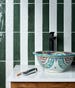 Image of Marlborough Porcelain Parquet Forest Green Gloss - 7 x 28cm-Porcelain Tile-Ca Pietra-Tile.co.uk