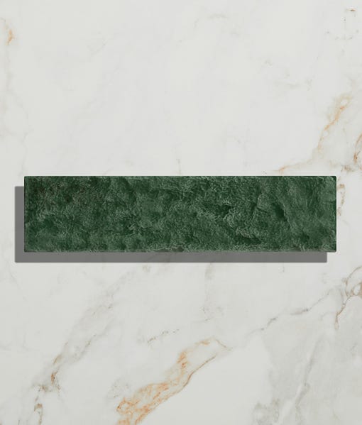 Image of Marlborough Porcelain Parquet Forest Green Gloss - 7 x 28cm-Porcelain Tile-Ca Pietra-Tile.co.uk
