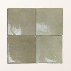 Maroc Porcelain Sage Tile- 9.9 x 9.9cm | Tile.co.uk