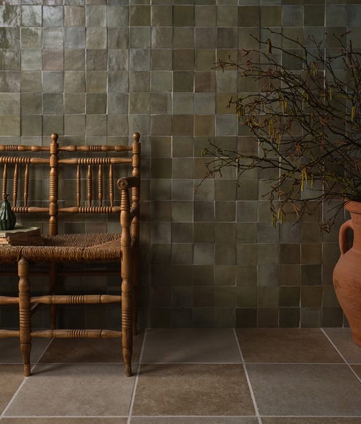 Maroc Porcelain Sage - 9.9 x 9.9 x 1cm-Ca Pietra-Tile.co.uk