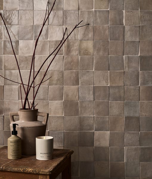 Image of Maroc Porcelain Wool - 9.9 x 9.9 x 1cm-Ca Pietra-Tile.co.uk