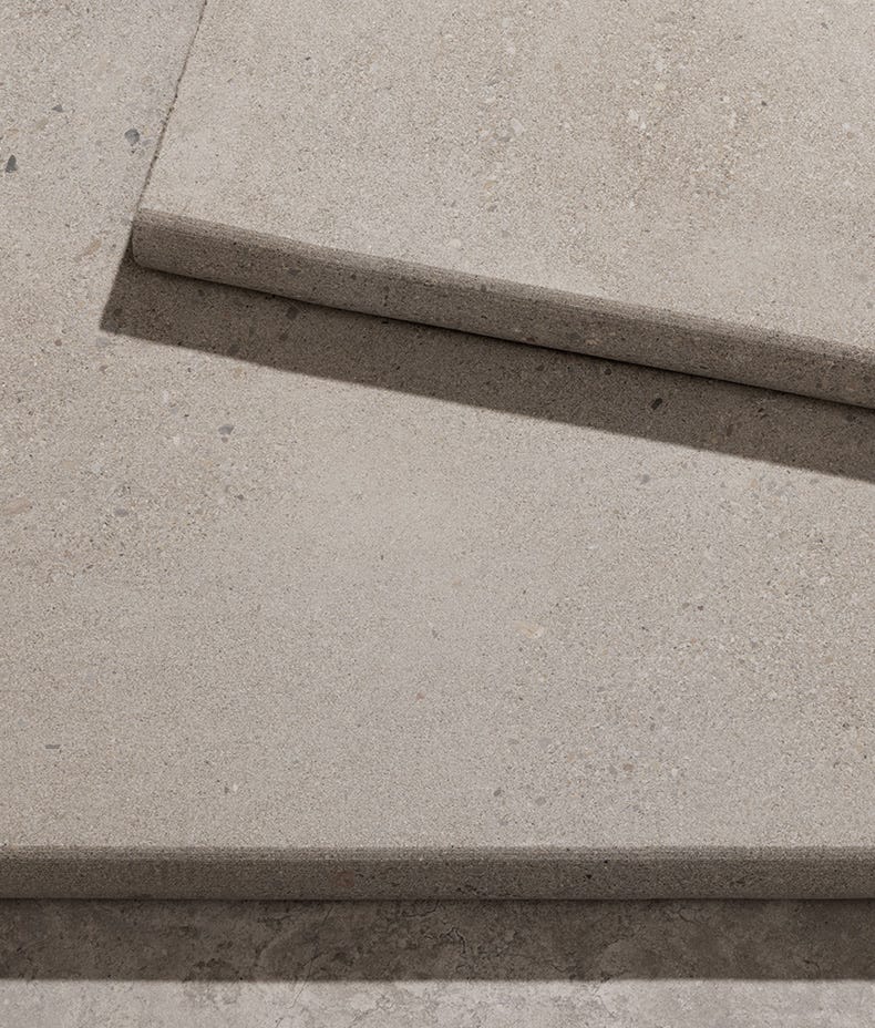 Image of Matravers Sandstone Sawn Bullnosed Coping 40 x 100 x 4.0cm-Ca Pietra-Tile.co.uk