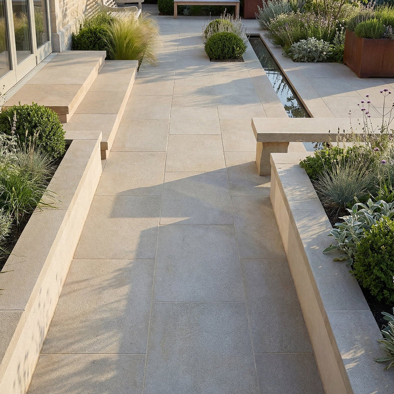 Image of Matravers Sandstone Sawn 60 x 90 x 3.0cm-Outdoor Limestone Floor Tiles-Ca Pietra-Tile.co.uk