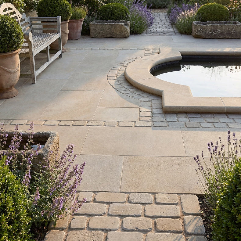 Image of Matravers Sandstone Sawn 60 x 90 x 3.0cm-Outdoor Limestone Floor Tiles-Ca Pietra-Tile.co.uk