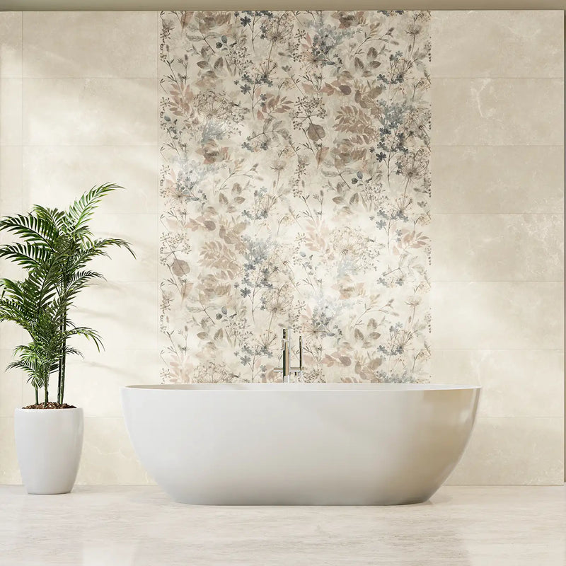 Image of Breeze Cream Decor 30x60cm-Ceramic wall tile-Stargres-Tile.co.uk