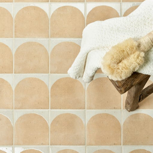 Image of Menara Cotto Arches Porcelain - 15 x 15 x 0.8cm-Ca Pietra-Tile.co.uk