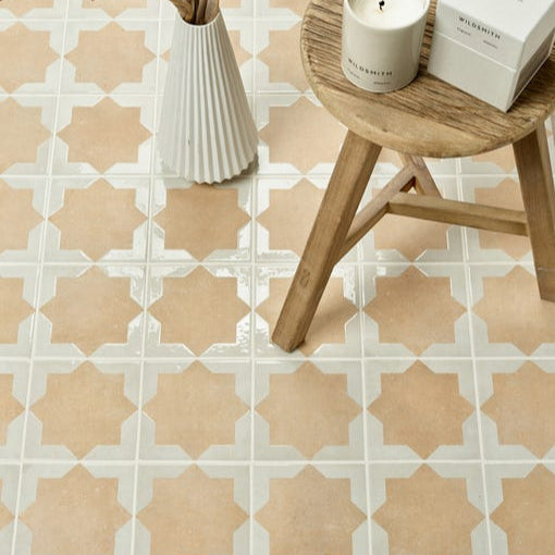 Image of Menara Cotto Star Porcelain - 15 x 15 x 0.8cm-Ca Pietra-Tile.co.uk