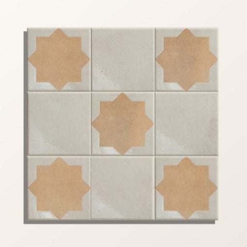 Image of Menara Cotto Star Porcelain - 15 x 15 x 0.8cm-Ca Pietra-Tile.co.uk