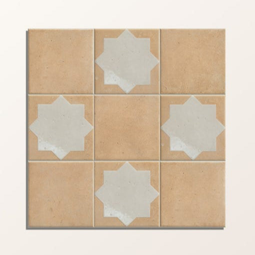 Image of Menara White Star Porcelain - 15 x 15 x 0.8cm-Ca Pietra-Tile.co.uk