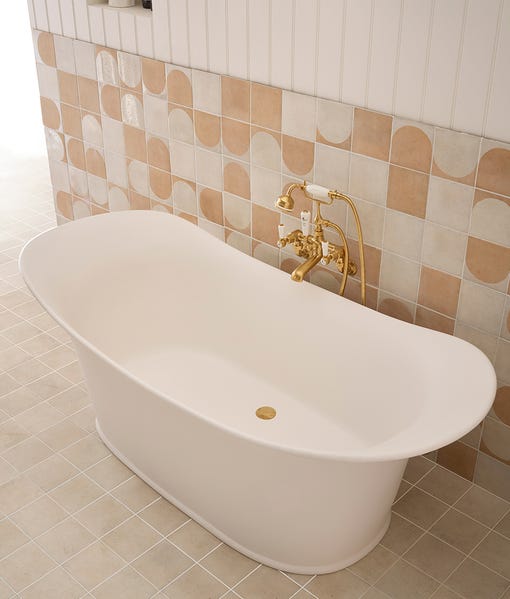 Image of Menara White Arches Porcelain - 15 x 15 x 0.8cm-Ca Pietra-Tile.co.uk
