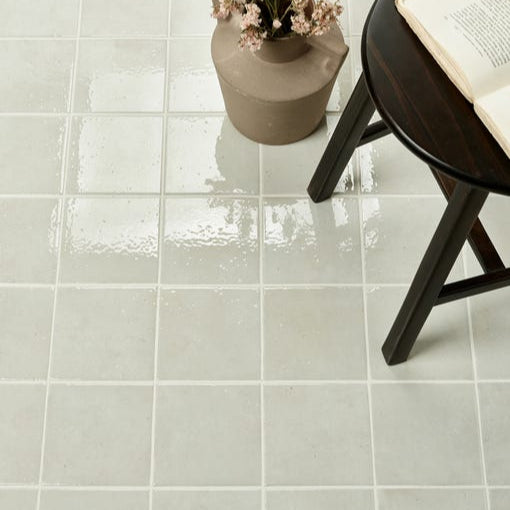 Image of Menara White Porcelain Gloss - 15 x 15 x 0.7cm-Ca Pietra-Tile.co.uk