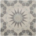 Decorative tile with geometric pattern on a beige background