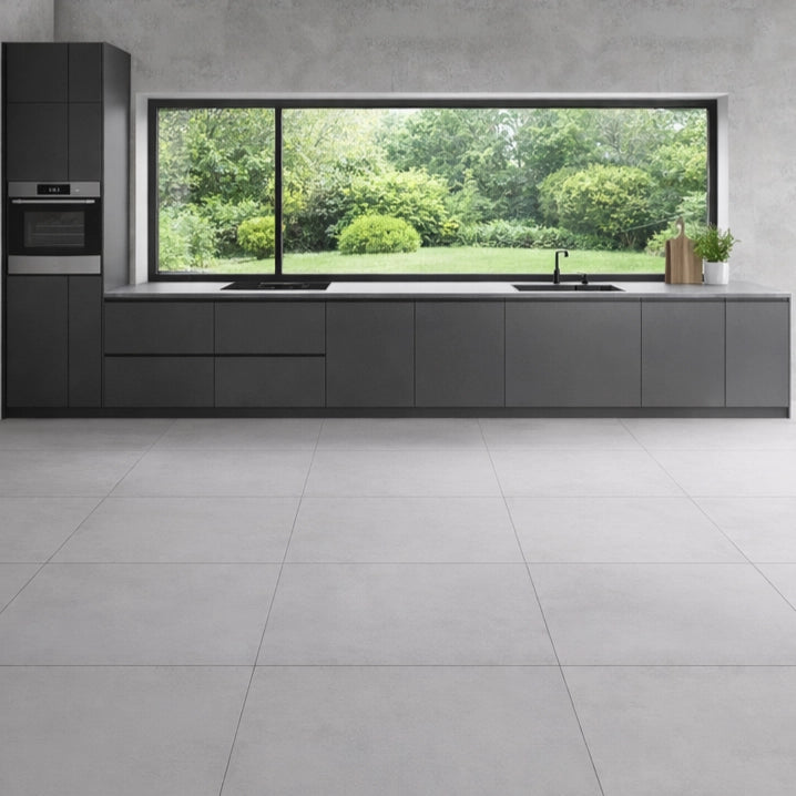 Image of Motion White Porcelain tile 80x80cm-Large format-Tile Space-Tile.co.uk