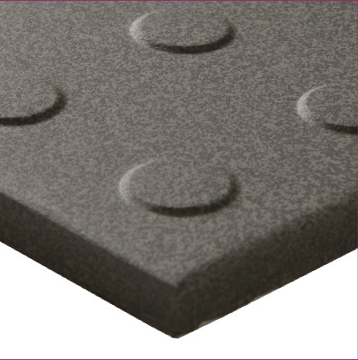 Multidisc Dark Grey Vitrified tile 14.8x14.8cm by Dorset Woolliscroft-Vitrified ceramic-Original Style-Tile.co.uk