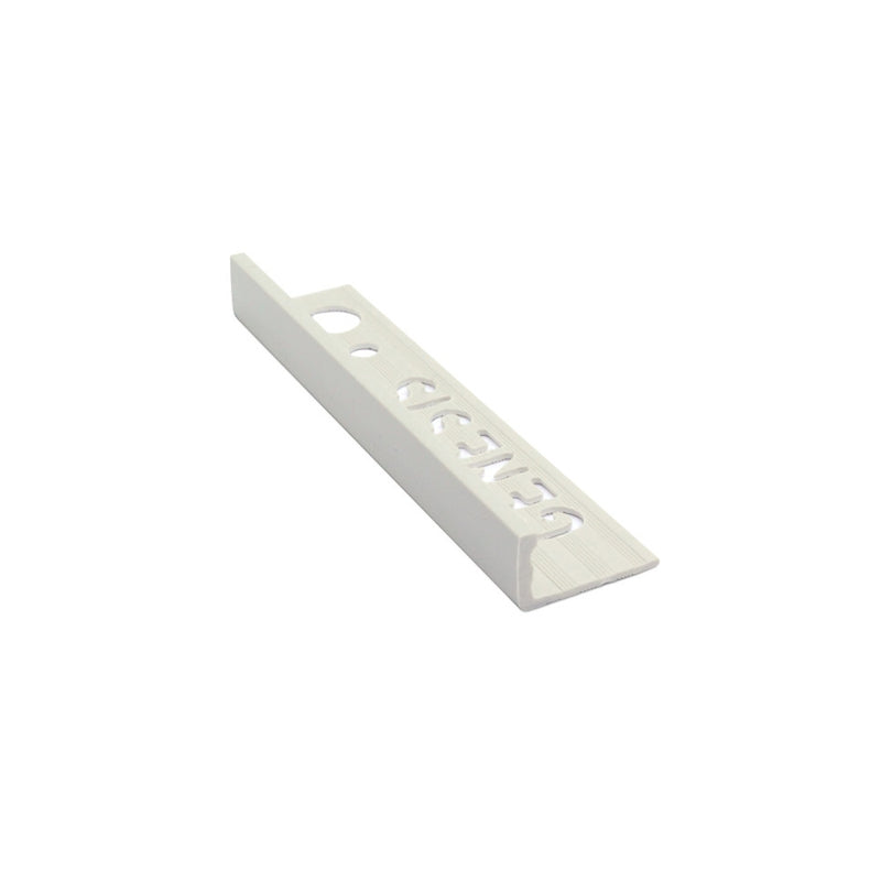 Image of Genesis Grey Plastic Straight Edge Tile Trim-Trim-Genesis-Tile.co.uk