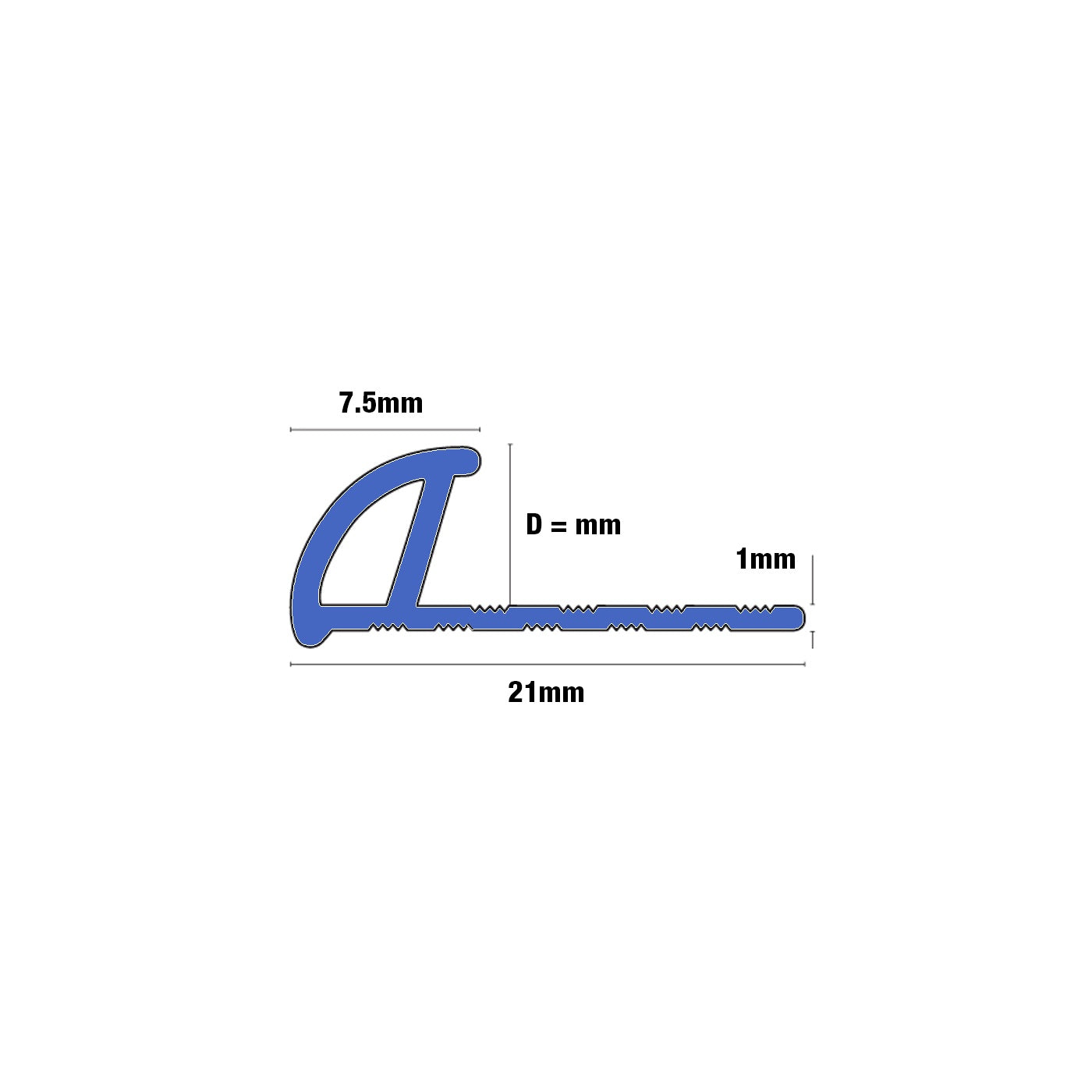 Image of Genesis White Plastic Round Edge Tile Trim-Trim-Genesis-Tile.co.uk