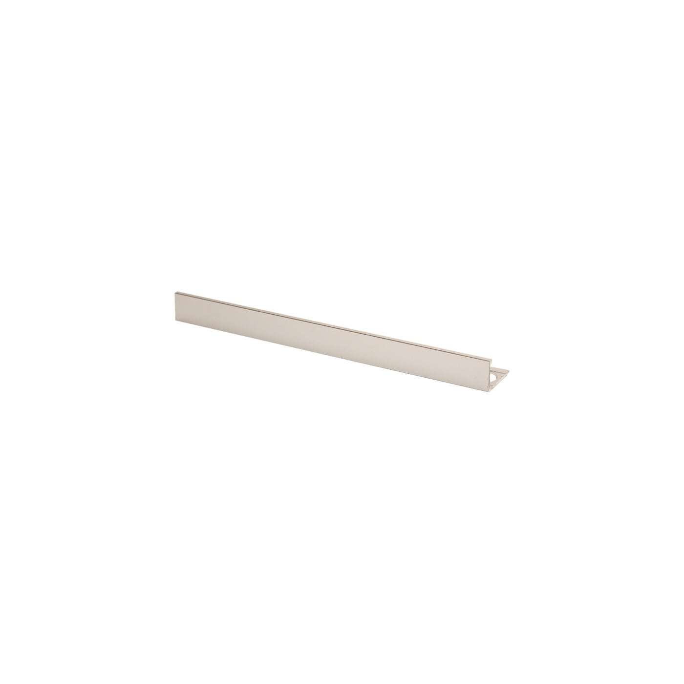 Image of Premtool Straight Edge Polished Silver Aluminium Tile Trim-Trim-Premtool-Tile.co.uk