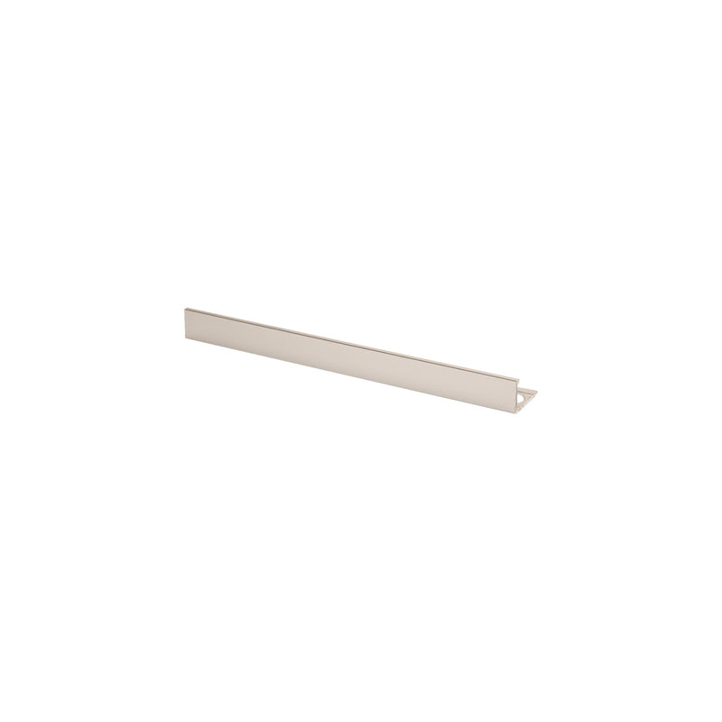 Image of Premtool Straight Edge Polished Silver Aluminium Tile Trim-Trim-Premtool-Tile.co.uk