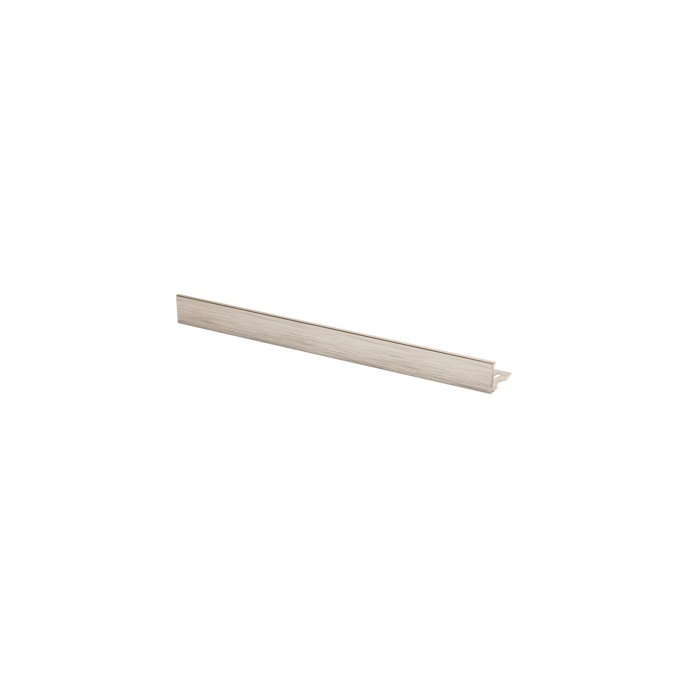 Image of Premtool Straight Edge Brushed Silver Aluminium Tile Trim-Trim-Premtool-Tile.co.uk