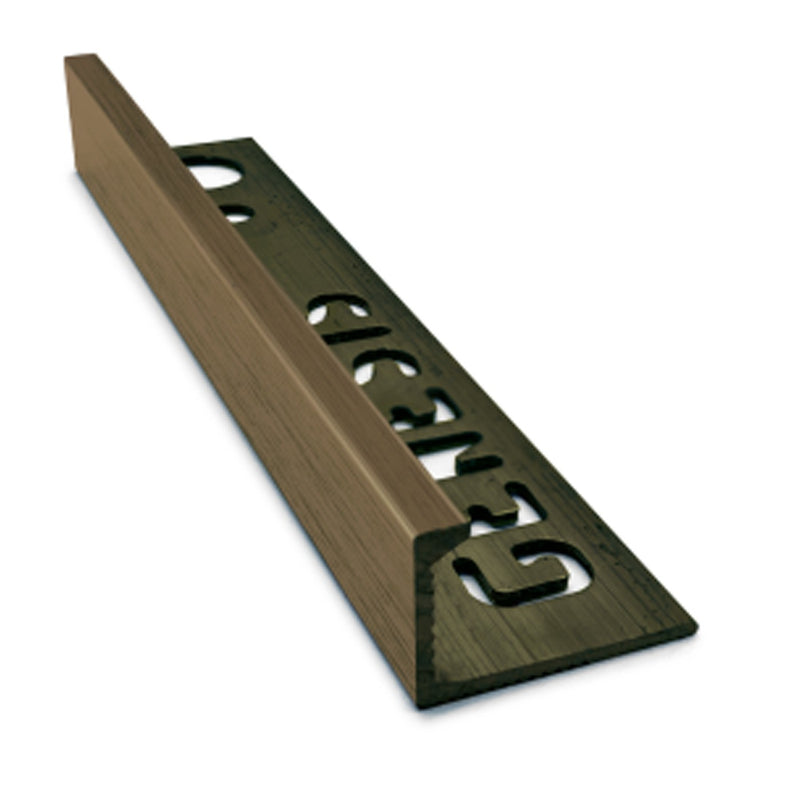 Image of Genesis Antique Brass Straight Edge Solid Brass Tile Trim-Trim-Genesis-Tile.co.uk