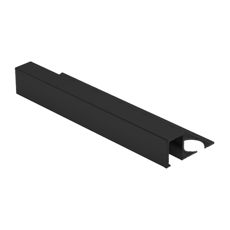 Image of Premtool Square Edge Matt Black Aluminium Tile Trim-Trim-Premtool-Tile.co.uk