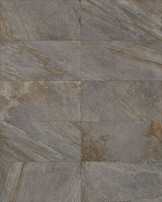 Image of Patterned stone tile with brown and gray hues