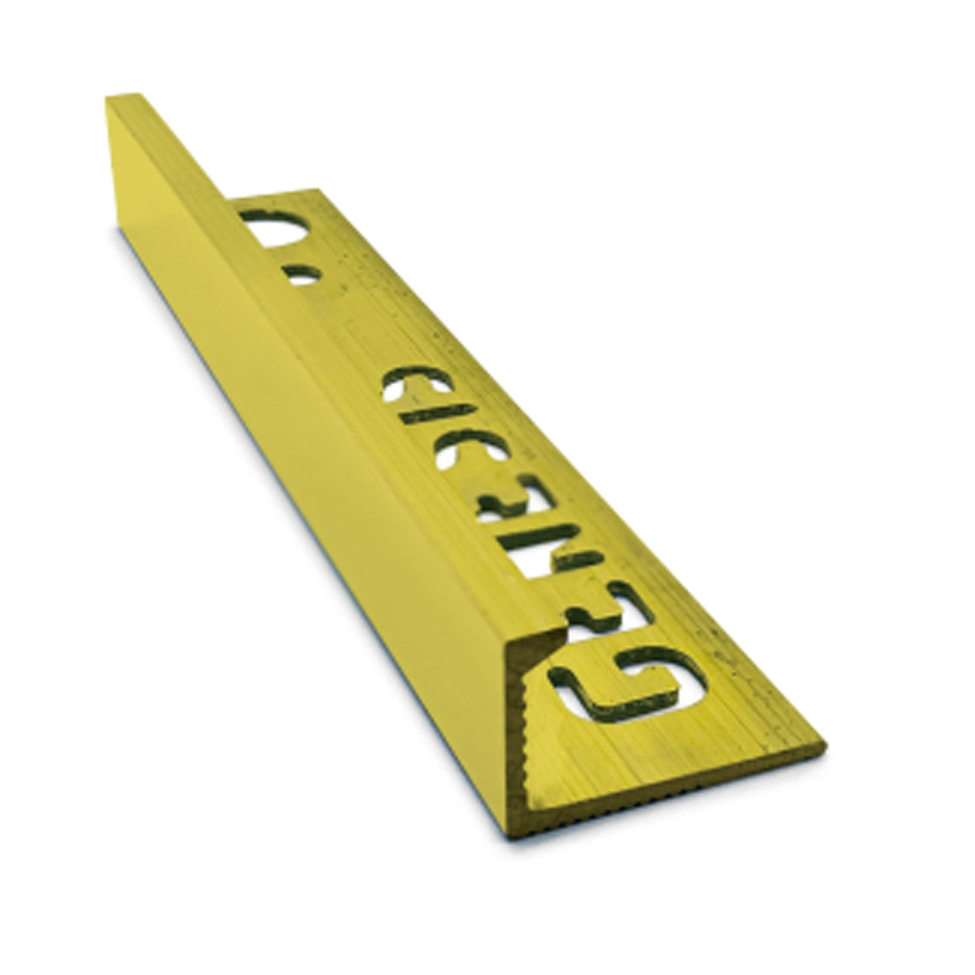 Image of Genesis Polished Brass Straight Edge Solid Brass Tile Trim-Trim-Genesis-Tile.co.uk