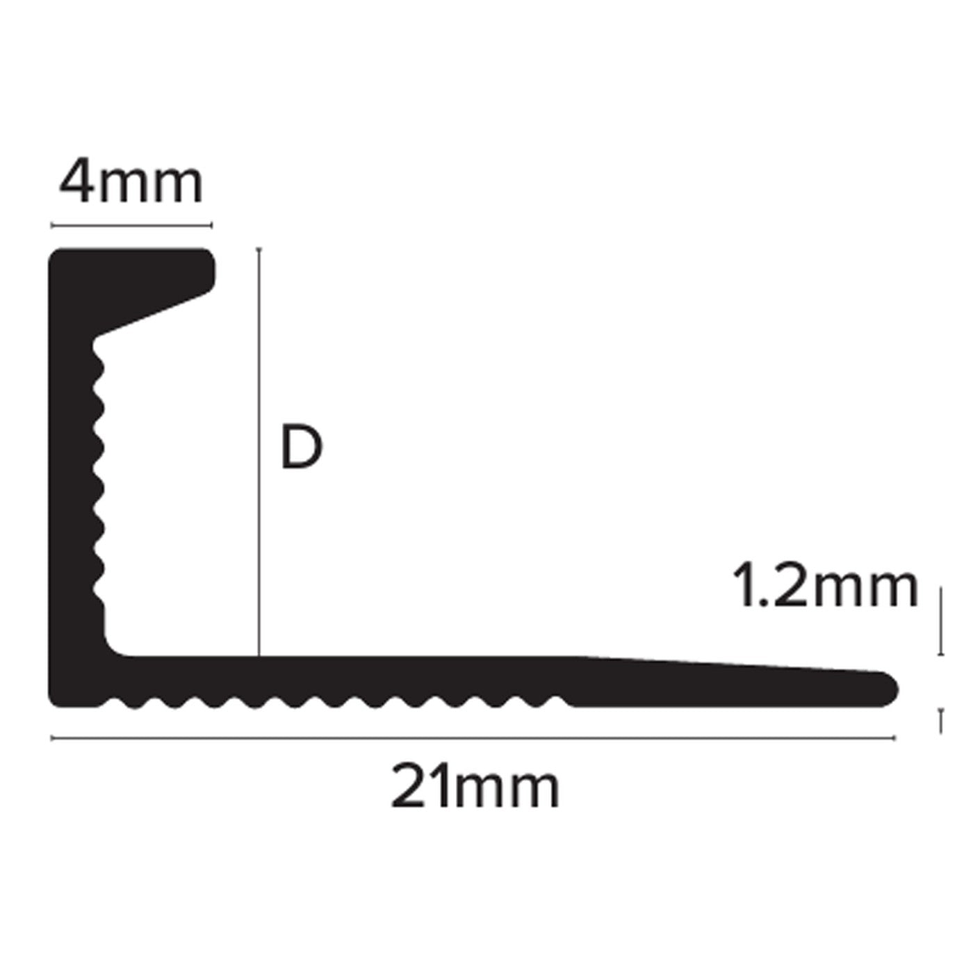 Image of Genesis Polished Brass Straight Edge Solid Brass Tile Trim-Trim-Genesis-Tile.co.uk