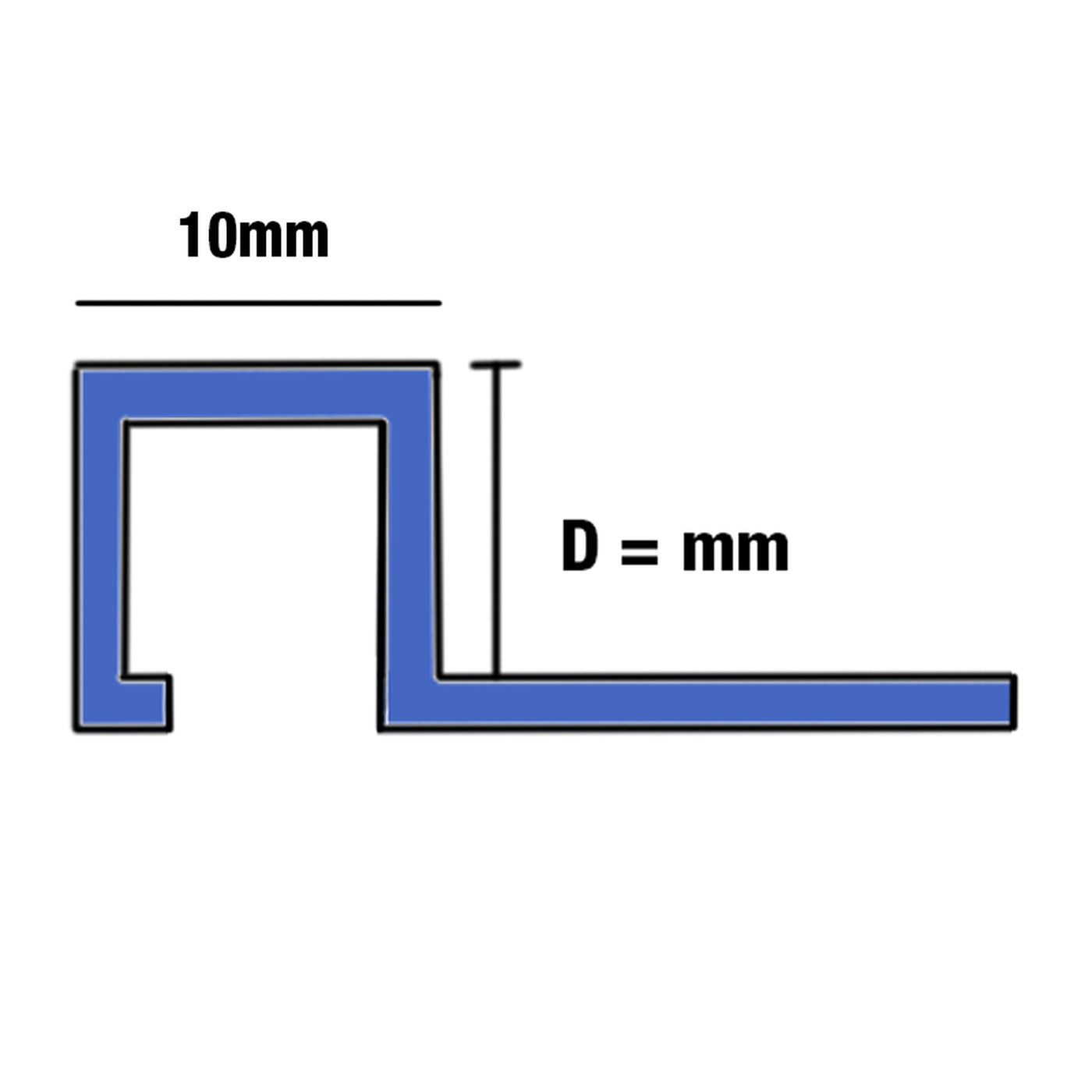 Image of Premtool Square Edge Brushed Silver Aluminium Tile Trim-Trim-Premtool-Tile.co.uk