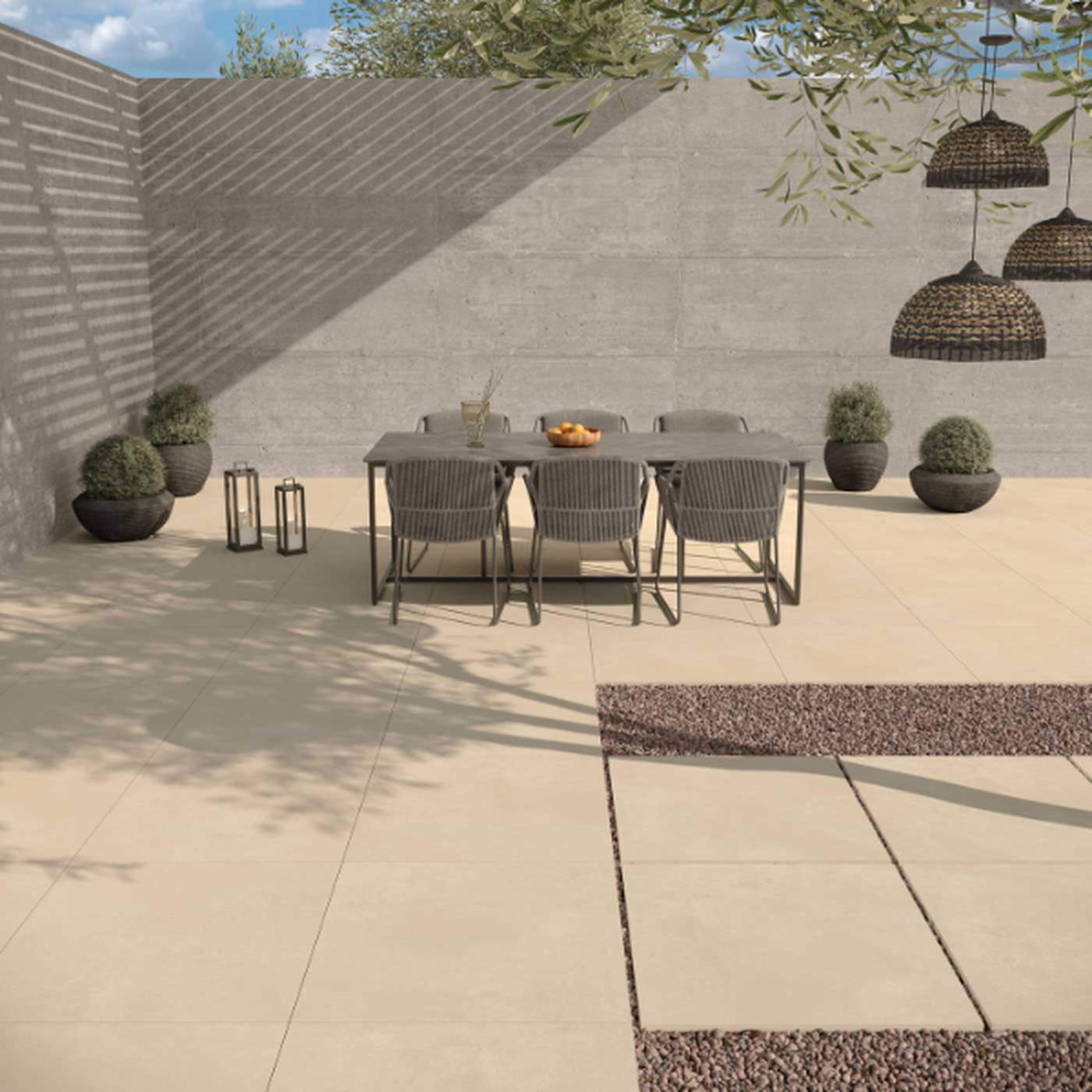 Image of Moon Sand Outdoor tile 80x80x2cm-20mm Porcelain tile-Tile Space-Tile.co.uk