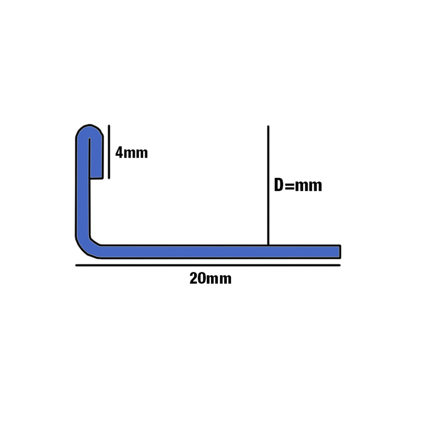 Image of Premtool Straight Edge Polished Stainless Steel Tile Trim-Trim-Premtool-Tile.co.uk