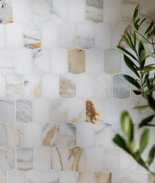 Image of Palazzo Oro Honed Picket 30.3 x 34 x 1.0cm-Ca Pietra-Tile.co.uk