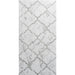 Marble-patterned tile with gray accents on a white background
