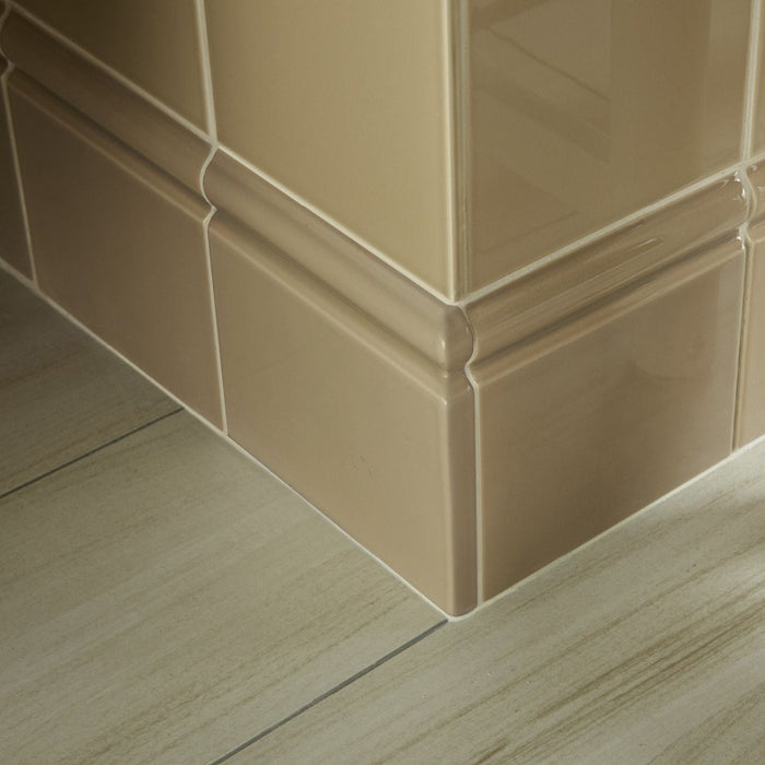 Palladian Beige Skirting Tile 15.2x15.2cm