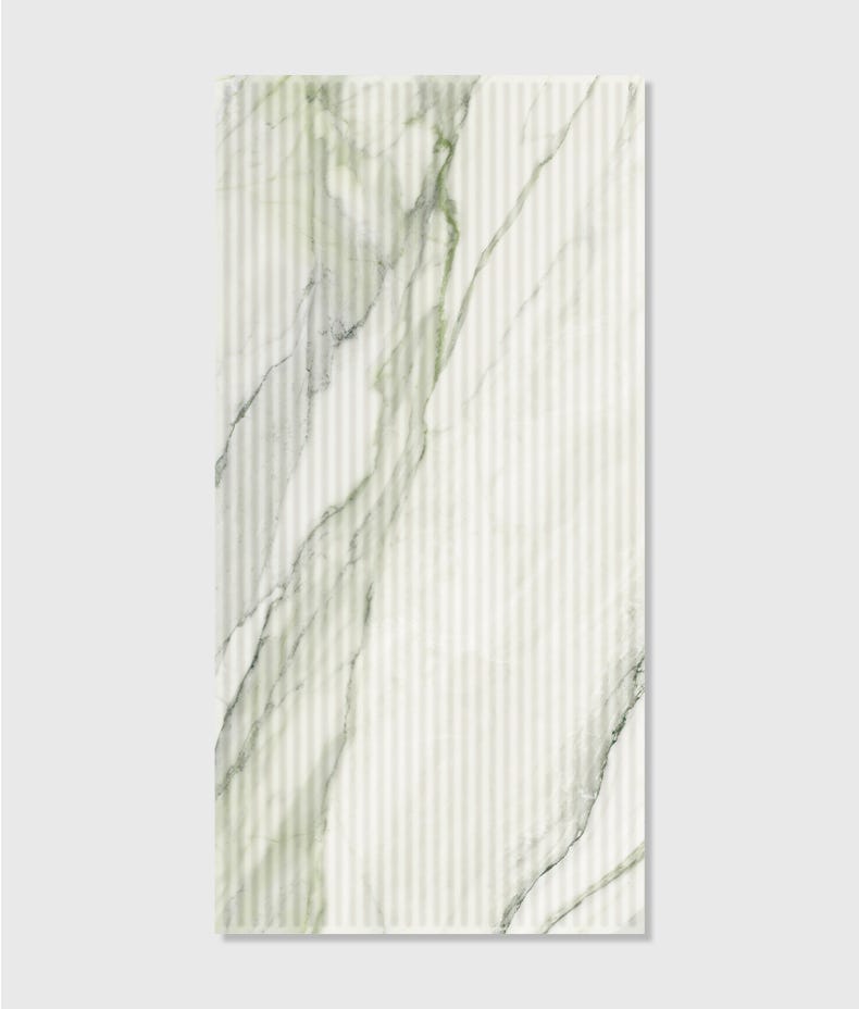 Image of Palm Springs Porcelain Cerulean Fluted - 60 x 120 x 0.98cm-Ca Pietra-Tile.co.uk