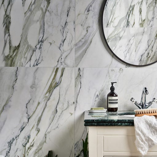 Image of Palm Springs Porcelain Cerulean Plain - 60 x 120 x 0.91cm-Ca Pietra-Tile.co.uk