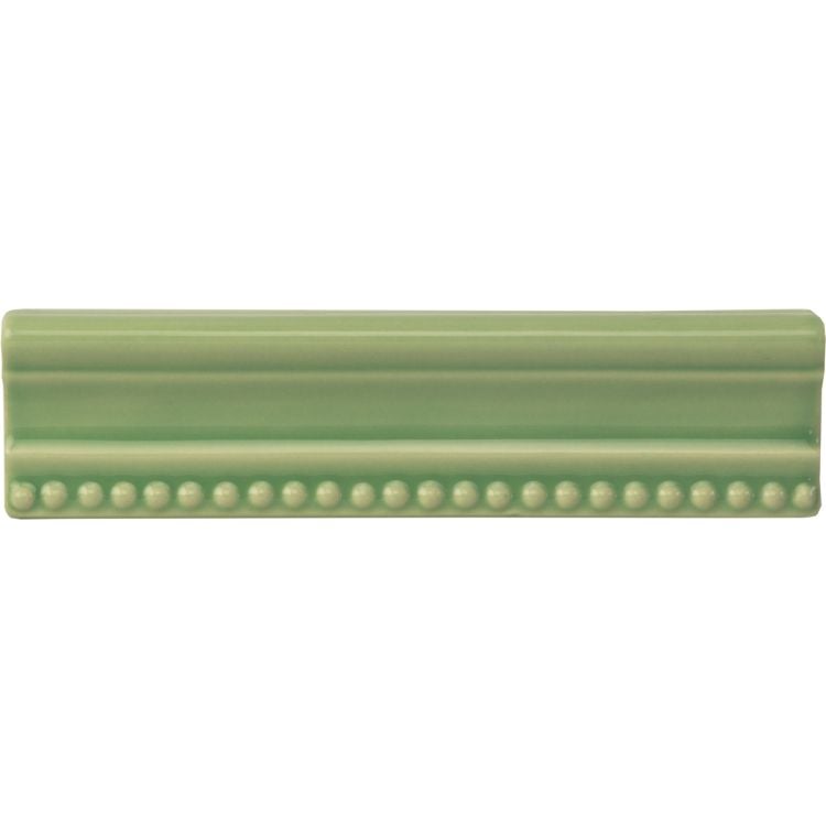 Image of Palm Green Hogarth Dado 15.2x3.8cm-Ceramic Tiles-Original Style-Tile.co.uk