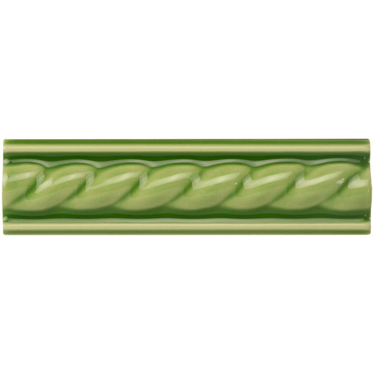 Image of Pavilion Green Rope Dado 15.2x4cm-Ceramic Tiles-Original Style-Tile.co.uk