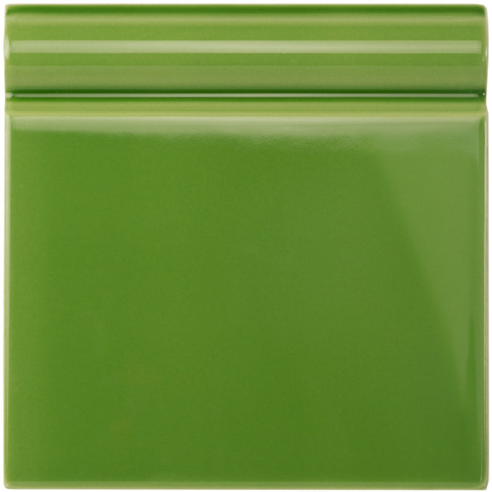 Pavilion Green Skirting Tile 15.2x15.2cm