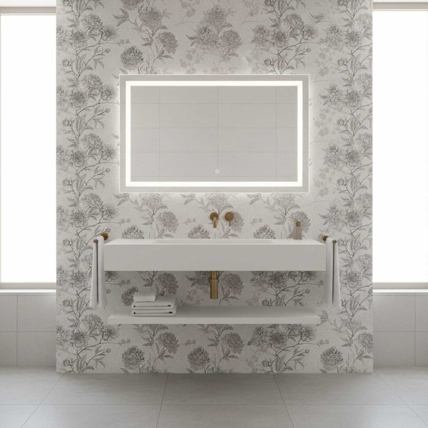 Image of Piazza Malone White Decor tile 30x75cm-Ceramic Wall tile-Cifre-Tile.co.uk