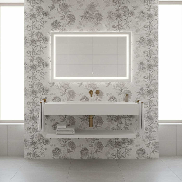 Piazza Malone White Decor tile 30x75cm-Ceramic Wall tile-Cifre-Tile.co.uk